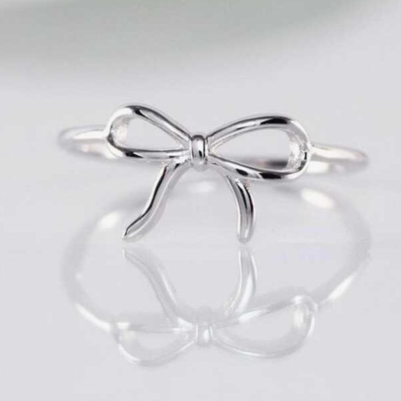 Silver bow ring size 8 ballercore - Picture 2 of 4